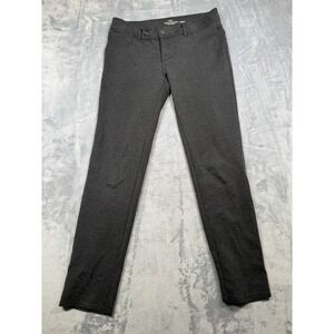 Faded Glory Skinny Pants Womens 12A Charcoal Gray Knit Cotton Stretch Low Rise